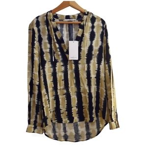 Grifflin tie dye long sleeve blouse size Medium